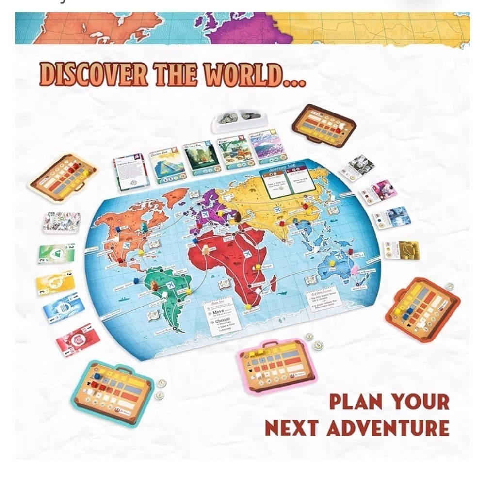 BRAND NEW sealed in plastic Trekking the World board game - Picture 3 of 3